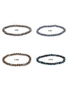 6 mm Zirkonia-Kristall buttons Armbänder facettiert auf Elast  18 cm