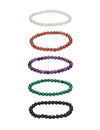 6mm Edelsteinarmband poliert auf Elast 18 cm - Shanti Enterprise AG