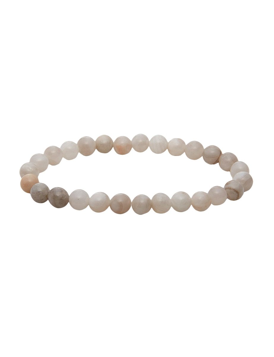 6mm Edelsteinarmband poliert auf Elast 18 cm - Shanti Enterprise AG