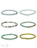 6mm Edelsteinarmband poliert auf Elast 18 cm - Shanti Enterprise AG