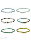 6mm Edelsteinarmband poliert auf Elast 18 cm - Shanti Enterprise AG