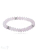 8 mm buttons Edelstein Armbänder mit 3 Silberteile facettiert auf Elastik 19 cm - Shanti Enterprise AG