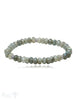 8 mm buttons Edelstein Armbänder mit 3 Silberteile facettiert auf Elastik 19 cm - Shanti Enterprise AG