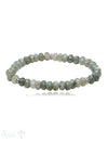 8 mm buttons Edelstein Armbänder mit 3 Silberteile facettiert auf Elastik 19 cm - Shanti Enterprise AG