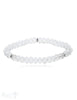 8 mm buttons Edelstein Armbänder mit 3 Silberteile facettiert auf Elastik 19 cm - Shanti Enterprise AG