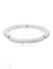 8 mm buttons Edelstein Armbänder mit 3 Silberteile facettiert auf Elastik 19 cm - Shanti Enterprise AG