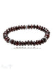 8 mm buttons Edelstein Armbänder mit 3 Silberteile facettiert auf Elastik 19 cm - Shanti Enterprise AG