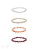 8 mm Edelstein Armbänder poliert rund auf Elastik 18-19 cm - Shanti Enterprise AG