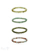 8 mm Edelstein Armbänder poliert rund auf Elastik 18-19 cm - Shanti Enterprise AG