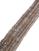 Achatkette taupe  facett. Buttons