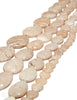 afrik.Opal Strang beige poliert Herzen