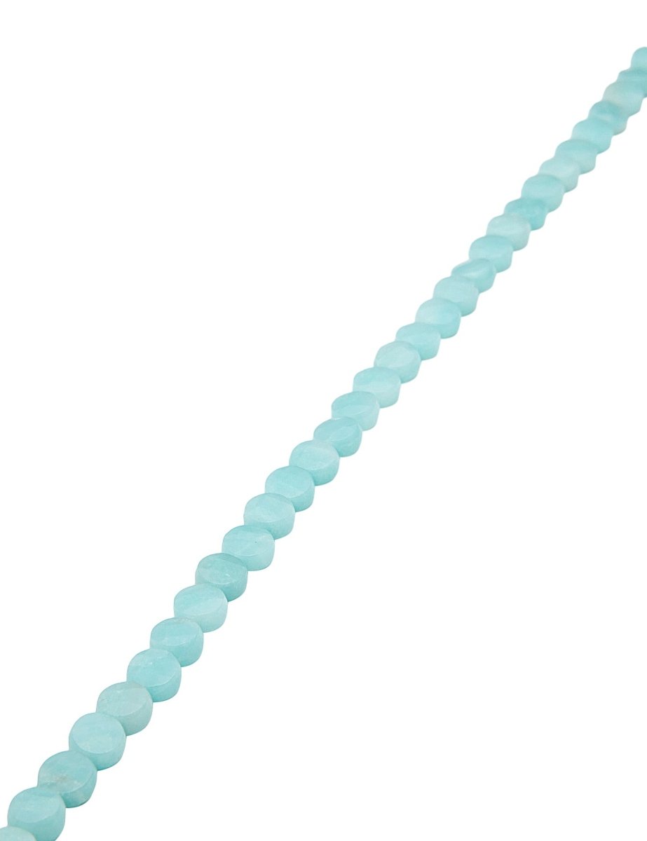 Amazonit Strang 6 mm Disk facettiert - Shanti Enterprise AG