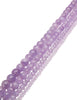 Amethystquarz Strang violett hell facettiert Kugel