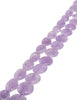 Amethystquarz Strang violett poliert