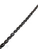 Amphibolit Strang schwarz poliert Oval flach 14x10 mm AA (Muscovit)