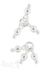 Anhänger Silber 3 Stk. kleine Kugeln 02.6 mm