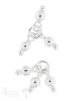 Anhänger Silber 3 Stk. kleine Kugeln 02.6 mm