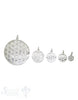 Anhänger Blume des Lebens rund mit Öse oval ID 3.8 mm Silber 925 ec