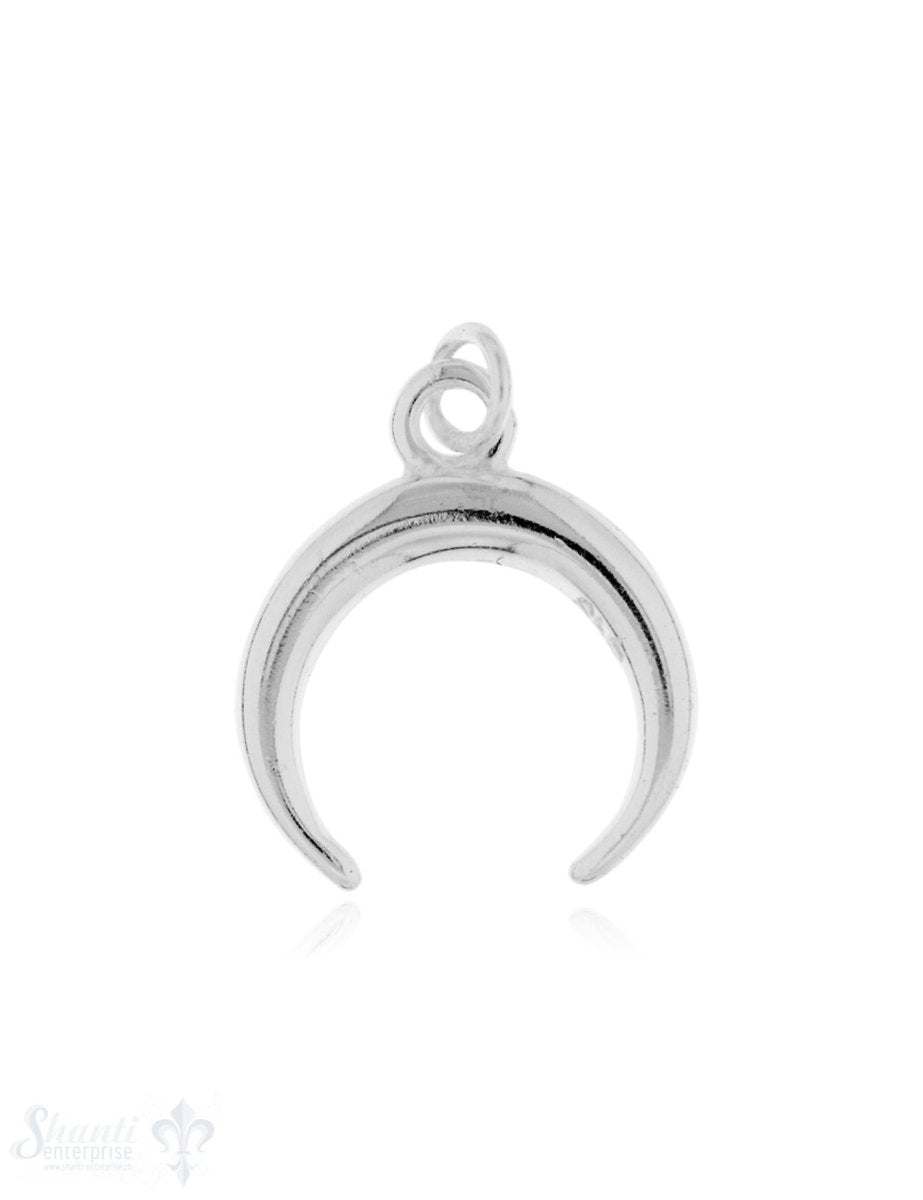 Anhänger Silber Halbmond 10 mm mit Öse - Shanti Enterprise AG