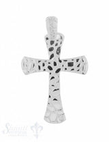 Anhänger Silber hell Kreuz gefleckt 53x32 mm