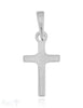 Anhänger Silber hell Kreuz glatt fest 17x9 mm Pack = 2 Stk. - Shanti Enterprise AG