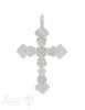 Anhänger Silber hell Kreuz mit Rosen 41x26 mm - Shanti Enterprise AG