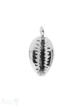 Anhänger Silber hell Muschel 21x10 mm Oese fix