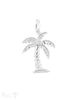 Anhänger Silber hell Palme verziert 20x16 mm 1 Pack = 2 Stk. - Shanti Enterprise AG