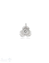 Anhänger Silber hell Rose Dreieck 13 mm