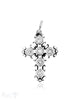 Anhänger Silber Kreuz mit 6 Zirkonia weiss 30x21 mm - Shanti Enterprise AG