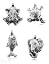 Anhänger  Silber reich verziert hohl (leicht) Öse fix Handmade