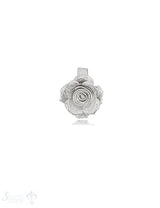 Anhänger Silber Rose 15 mm innen Quadrat mit Oese fix