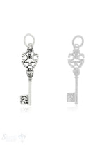 Anhänger Silber Schlüssel filigran 36x10 mm