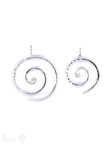 Anhänger Silber Spirale verziert Dicke 3 mm Öse fix