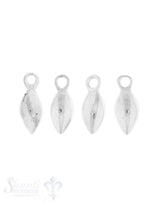 Anhänger Silber Tropfen schlicht mit Ose 09x04 mm 12 Stk.pro Pack