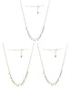 Anker 1,2 mm Kette mit 3 mm Kugel Charms 38-42 cm 1/3 unten Federringschloss poliert verstellbar - Shanti Enterprise AG