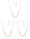 Anker 1,2 mm Kette mit 3 mm Kugel Charms 38-42 cm 1/3 unten Federringschloss poliert verstellbar - Shanti Enterprise AG
