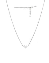 Anker Choker Kette mit Herz 6x7 mm flach 32-36 cm