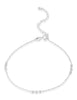 Anker Fusskette poliert u.3 mm Kugeln 21.5-26 cm fein Federringschloss Gösse verstellbar Silber 925 - Shanti Enterprise AG