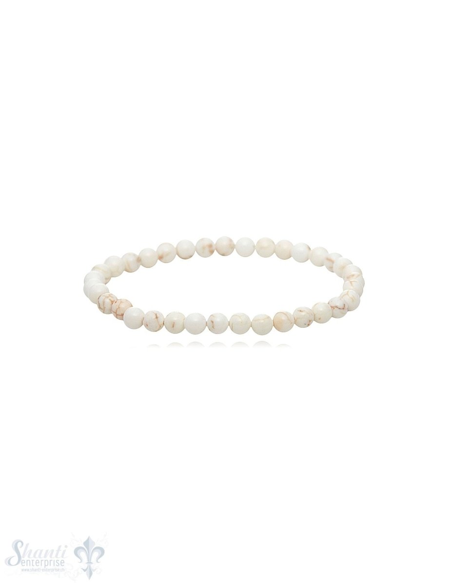 Armband 4 mm poliert für Kinder 14 mm auf Elastik - Shanti Enterprise AG