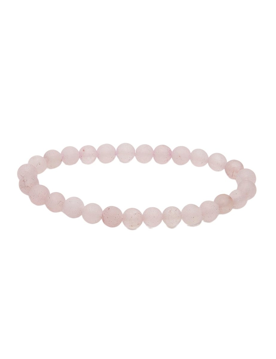 Armband 6 - 6.5 mm matt rund auf Elastik 18 cm - Shanti Enterprise AG