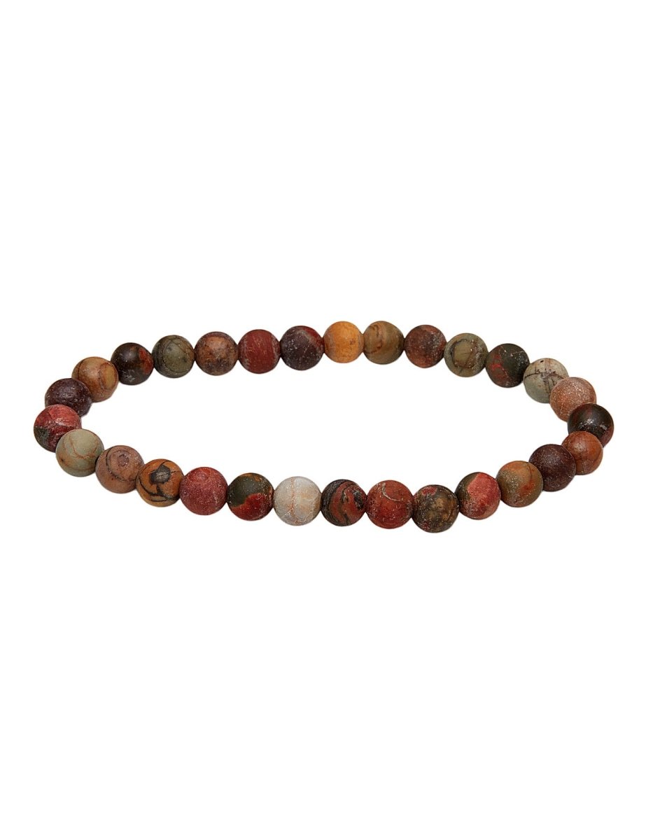 Armband 6 - 6.5 mm matt rund auf Elastik 18 cm - Shanti Enterprise AG