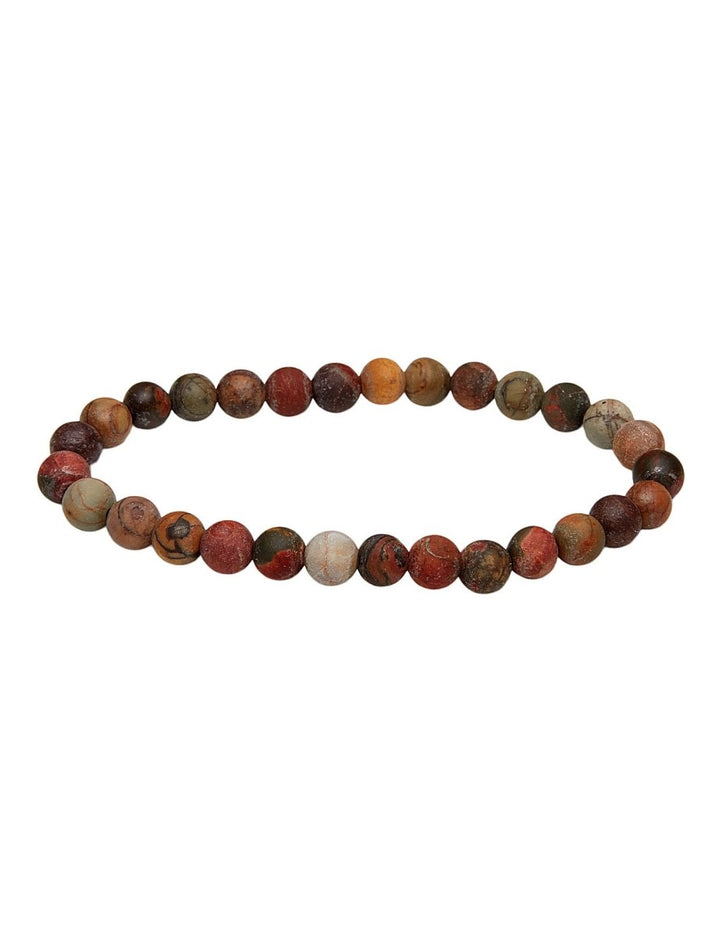 Armband 6 - 6.5 mm matt rund auf Elastik 18 cm - Shanti Enterprise AG
