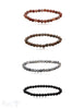 Armband 6 - 6.5 mm matt rund auf Elastik 18 cm - Shanti Enterprise AG