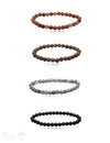 Armband 6 - 6.5 mm matt rund auf Elastik 18 cm - Shanti Enterprise AG