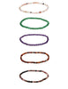 Armband matt rund 4 mm - 4.5 mm auf Elastik 18 cm - Shanti Enterprise AG