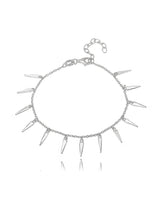 Armkette Silber Anker mit pol.spitzen Dreiecken, Grössenverstellbar 15-18,5 cm