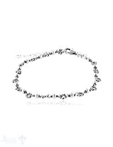 Armkette Silber Fantasie 16-18 cm verstellbar Karabiner