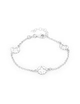 Rollo Armkette 16.5-19 cm mit 3 Blumen gezackt verstellbar mit Karabiner