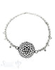 Armkette,Silber Rollo mit Zw.Teil Mandala Grössen verstellbar 16-18,5 cm - Shanti Enterprise AG